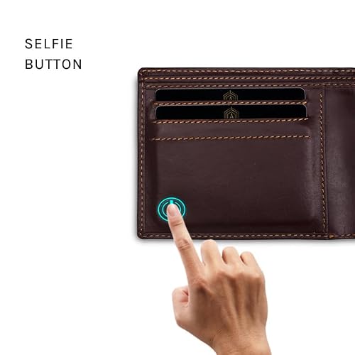 Arista Vault Men's Finder Smart Wallet With Gps Tracking & Bluetooth Mobile Connect Leather Wallet (Brown) Rfid Protected #TOP5