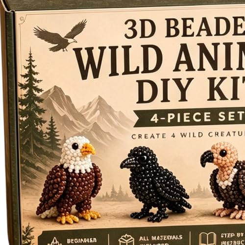 Kit DIY animales de cuentas: el regalo ideal de manualidades con abalorios 3D 6