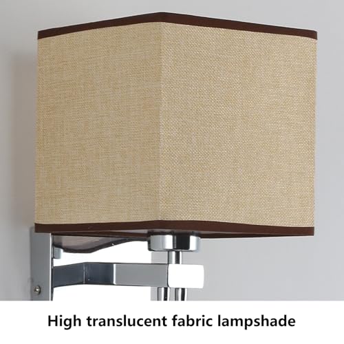 Apliques de pared E27 interior beige con interruptor doble y puerto USB para salon 2