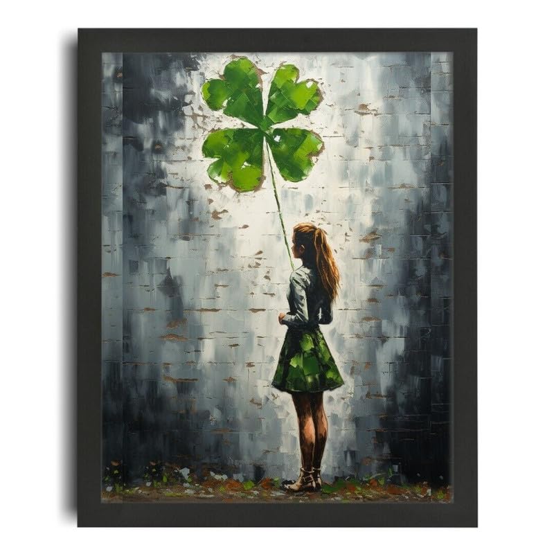 Poster trèfle à quatre feuilles A0 impression artistique sur toile premium
