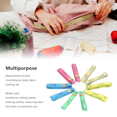Set de 60 cintas métricas flexibles para costura y confección miniatura 3