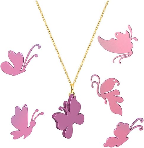 Miniatura 2 de HyzaPhix 3 moldes de resina para joyería, moldes de silicona de mariposa, moldes de fundición epoxi con agujero para bricolaje, collar, llavero,