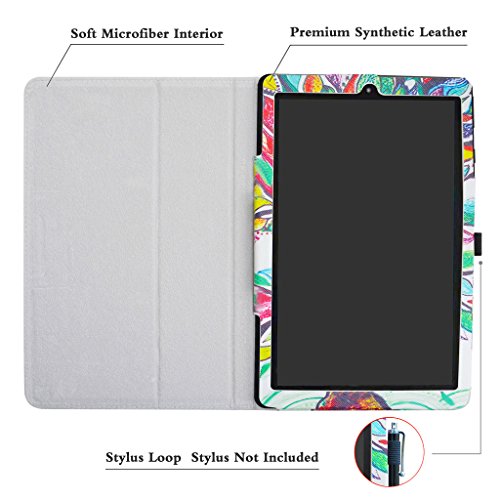 Mama Mouth For Nook Tablet 7 2016 Case,Pu Leather Folio 2-Folding Stand Cover For 7" Barnes & Noble Nook 7 Bntv450 Andriod Tablet 2016,Love Tree #TOP3