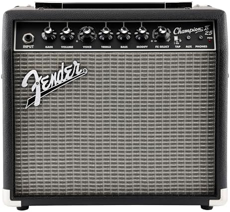 Fender Champion II 25, Amplificador Combo para Guitarra, 25W, Ada...