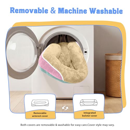 Image of Chez Paw Orthopedic Washable XXL Dog Bed for Extra Large Dogs | Egg Crate Foam, 4-Sided Bolster Support, Waterproof Liner, Non-Slip Bottom, Removable Bolster Cover, 45 x 35 Inch