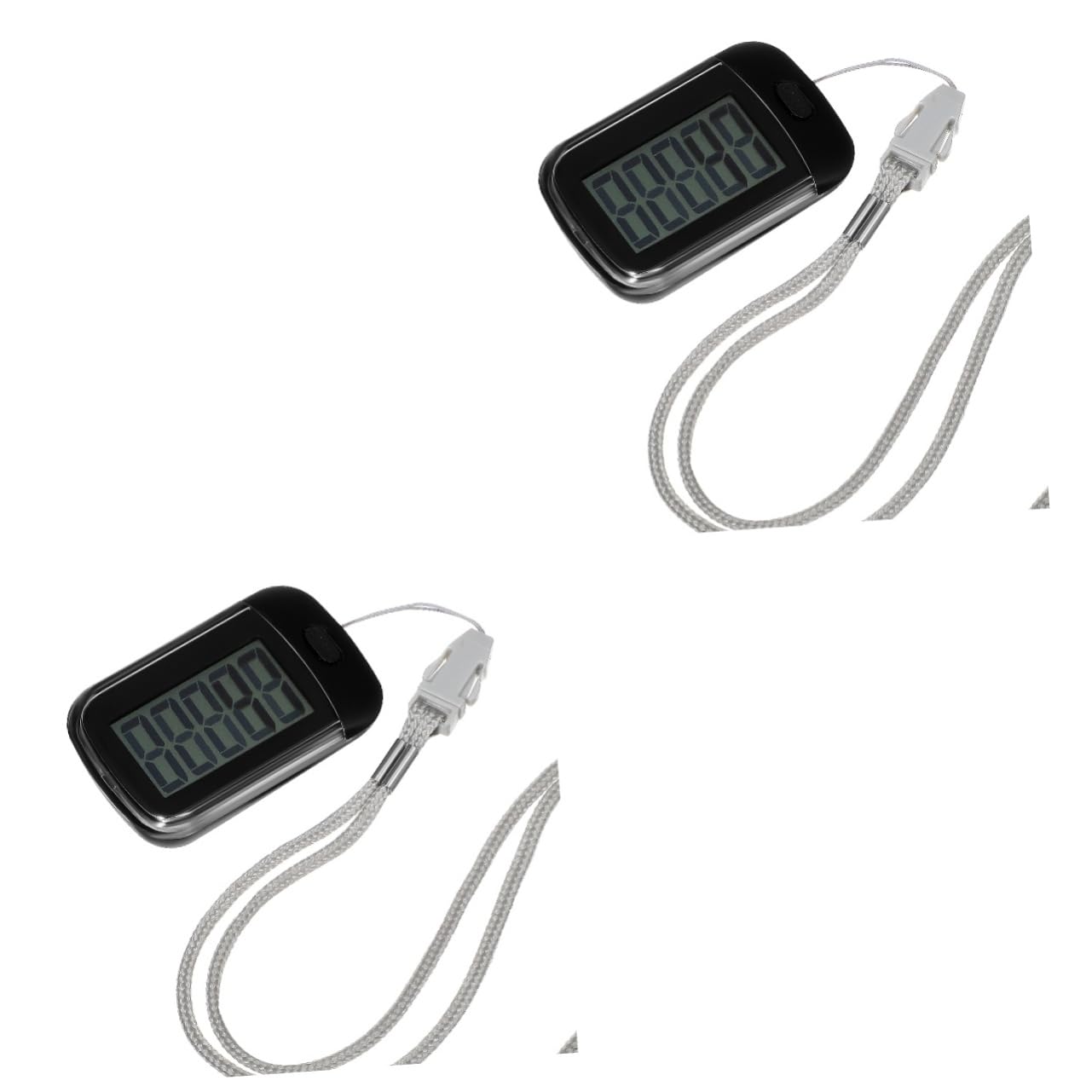ibasenice podómetro pequeño rastreador de Pasos Sensor Clip del Contador de Pasos Seniors Medida Contador de Pasos preciso acortar Portátil Tobillo el plastico Black