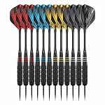 KOTO darts – KOTO - Messing Multi Set, Schwarz, 23G, Dartpfeile, 12 Stück