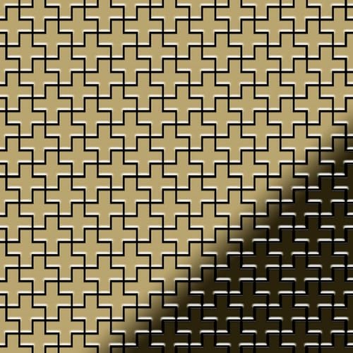 ALLOY Mosaikfliese Swiss Cross-Ti-GM gold 0,88 m2