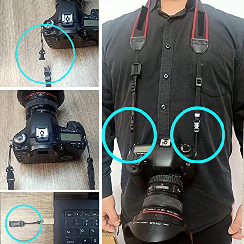 Camera Quick Release Strap Adjustable Quick Release Buckles For Nikon Dslr Camera Strap Quick Release Qd Loops Clips Connector Buckle Connect Adapter To Steel Lug Split Rings Adaptor Camera Neck Strap #TOP5
