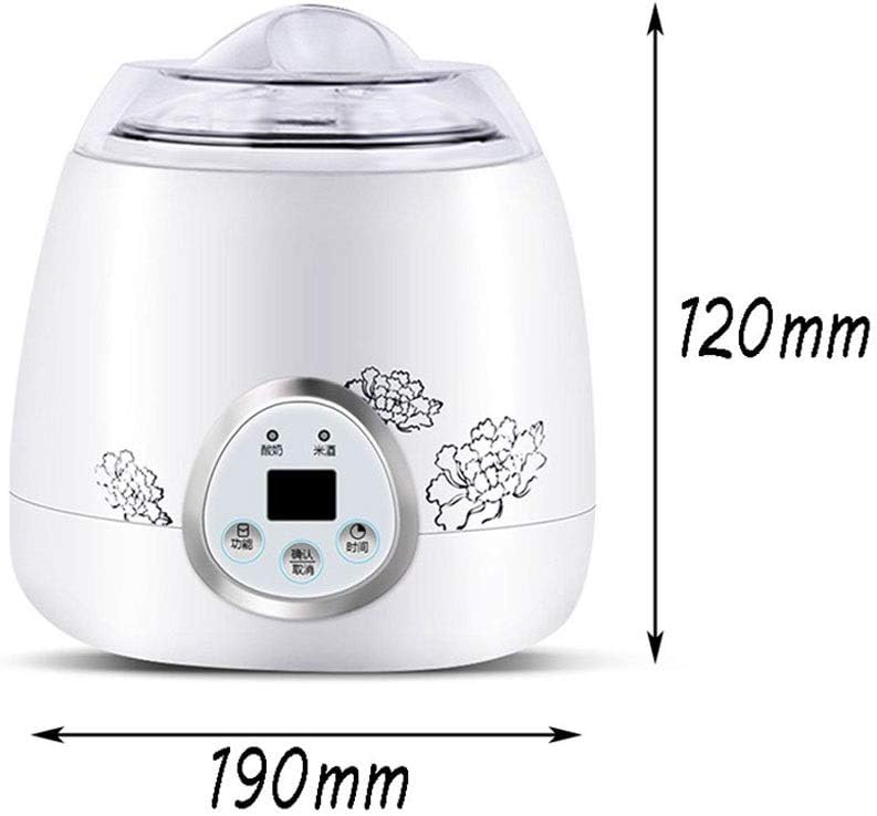 Automatic Yogurt Maker Multifunctional Household Electri Fermenting (Color : White)