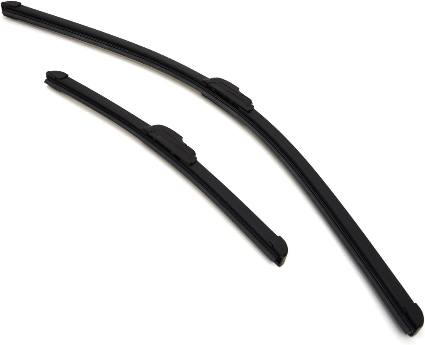 Nissan Notebook E12/HE12/NE12/SNE12 650mm(26") 300mm(12") Flat Wiper Blade, Set of 2, U-Hook/Graphite
