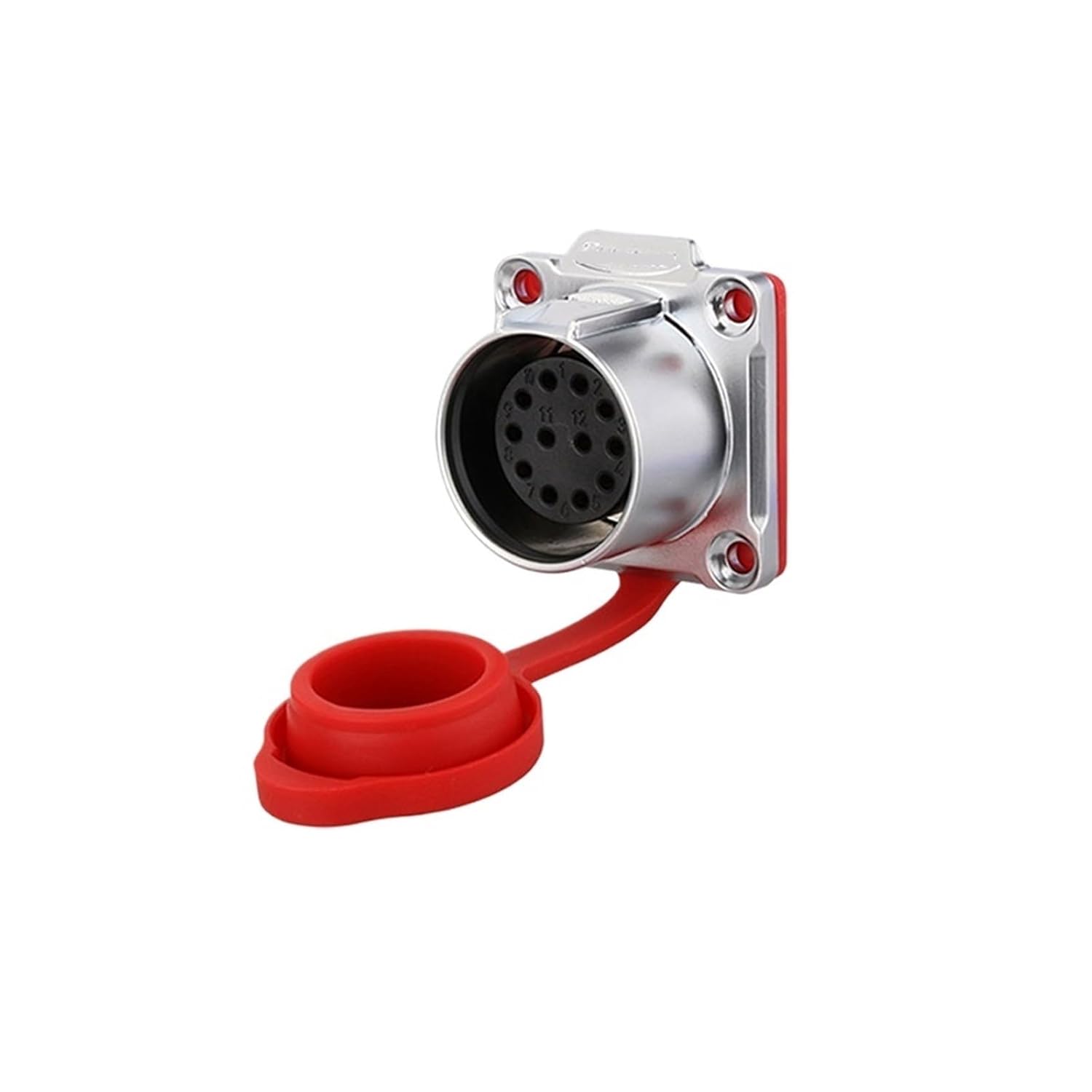 LP24 Aviation Flange Female 3-core 4-core 10-Hole 12 19 24PIN Multi-core Power Industrial Waterproof Connector(2 core 25A)