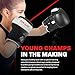 Kids Boxing Gloves for Kids Children Youth Punching Bag Kickboxing Muay Thai Mitts MMA Training Sparring Gloves (Black, 6 oz)