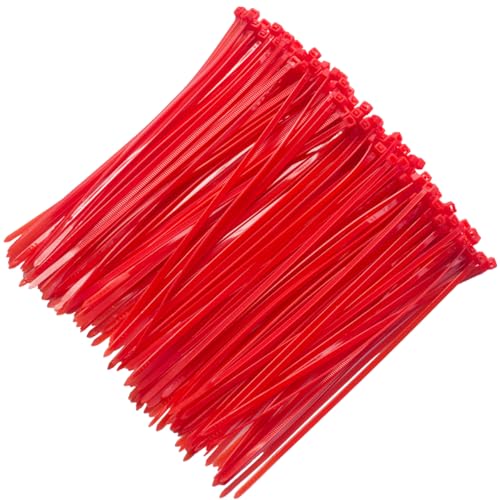 �ό� ���ȃi�C���� �����o���h 100�{ RED/��/���b�h ����200mm(��������170mm) ��3.6mm �ő咣��18kgs �������b�N���b�v ���� ���O�p ���ϋv�P�[�u���^�C �R�[�h�X�g���b�v ���̓P�[�u���Œ� �z���Ǘ� �P�[�u���W�b�v�^�C 