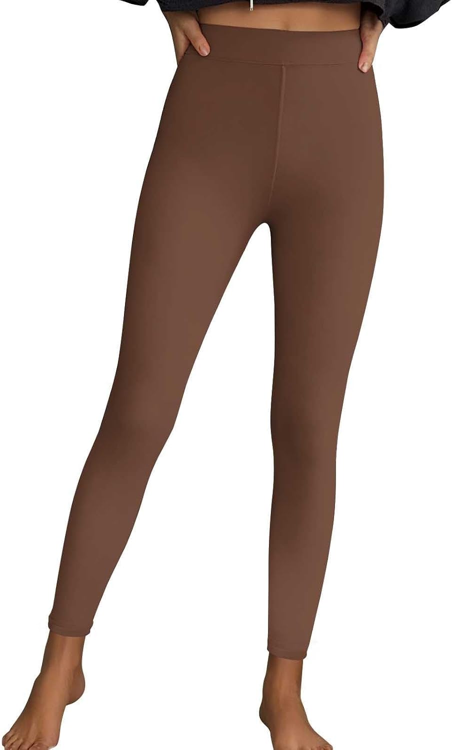 Fleece Lined Leggings Women Fall Winter Thermal Bootcut Tights High Waisted Tummy Control Gym Workout Yoga Pants