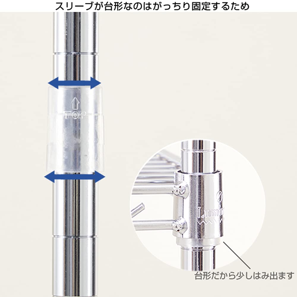 Amazon｜Kritlife 48個セット スリーブ ポール径25mm/19mm メタル