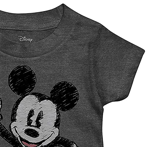 Boys Mickey Mouse Toddler Shirt - Toddler Boys Mickey Mouse Classic T-Shirt (Charcoal Heather, 5T) #TOP4