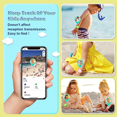 image for WQNIDE 2-Pack Kid Bracelet for Galaxy SmartTag Waterproof Hidden, Kids