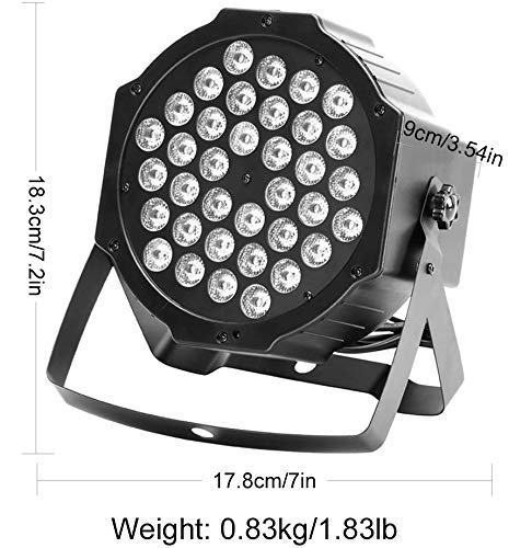 Black Lights, U`king 72W 36Led Uv Blacklight With Glow In The Dark Party Supplies By Dmx And Remote Control For Stage Lighting #TOP4