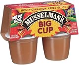 Musselman's Big Cup Honey Cinnamon Apple Sauce, 6 Ounce (Pack of 12)