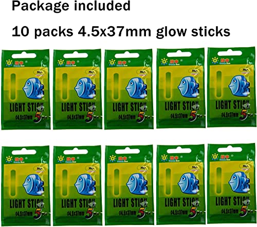 anglerholics Fishing Night Lights Glow Sticks for Fishing Floats and Bobbers Light Sticks for Fishing Bell Alarm Fishing Glow Sticks Bulk Kit 10 Packs - Image 3