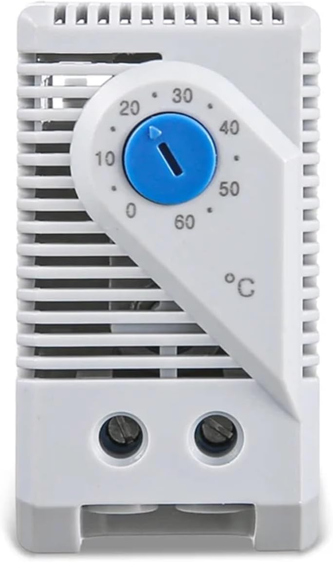 0-60'C KT0011 KTS011 DIN Rail Mini Compact Bimetallic Thermostat Mechanical Temperature Controller Normal Open Close(KTS011 Cooling)