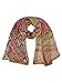 Pink & Beige Aztec Tribal Print Silky Summer Scarf