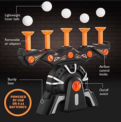 Hover-Shot Shooting Toy for Kids - Ball Target Game for Nerf Gun - Cool Birthday Gifts Toys for Boys Age 6+ Year Old Boy Best Teenage Gift Idea - Gun, Targets & Darts - Powered by Plug or Batteries - 2