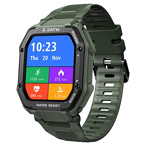 Smart Watch 2021 KOSPET ROCK Rugged and durable men's watch, sports, waterproof (Green)