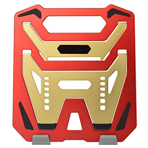 Image of AICHESON Laptop Computer Stand Aluminum Alloy Red and Yellow, Portable Notebook Riser Ventilated PC Holder Compatible with Apple Mac MacBook Pro /Air 11-15.4 Inches