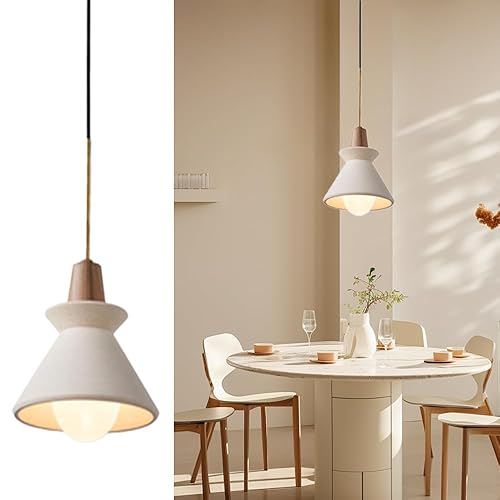 7.5'' Concrete Pendant Lights Kitchen Island Hanging Lights Unique Pinecone
