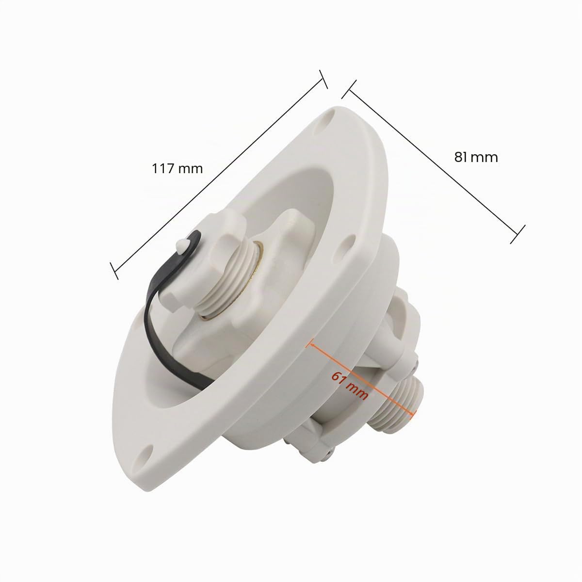 Namvo Entrée d'eau de Rechange pour Camping-Car, entrée de Remplissage d'eau avec clapet Anti-Retour, Pression d'eau régulée en Toute sécurité, Connexion Facile pour Camping-Car, Bateau (Blanc)