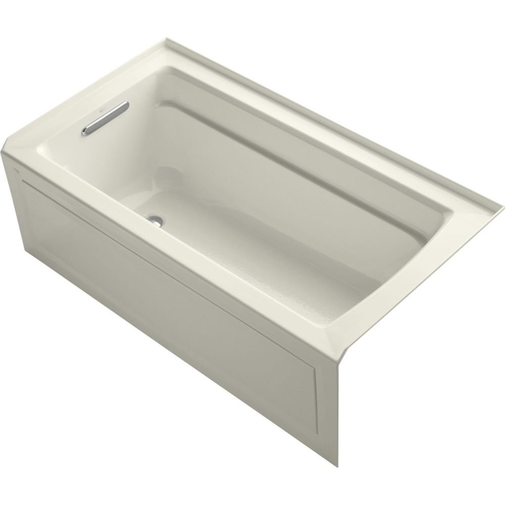 Kohler K-1123-LA-96 5 ft. Acrylic Bathtub w/Tile Flange