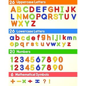 Coogam EVA Magnetic Letters Numbers 78 Pcs Alphabet ABC 123 Fridge Magnets Colorful Educational Toy Set Preschool Learning Spelling Counting Uppercase Lowercase Math for 3 4 5 Years Kid