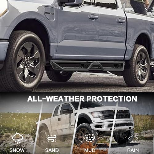 Estribos laterales 6.3" para Ford F-250 1999-2008 miniatura 7