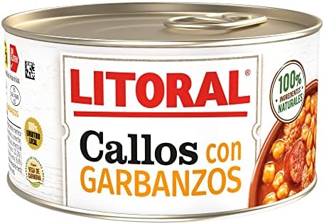 LITORAL Callos con Garbanzos - Plato Preparado Sin Gluten - 370g