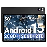 ZOFYWNAS Tablet, Android 15 Tablet 10 Inch, 20GB+128GB+2TB, 8-Core HD Display, 5000mAh Battery,Dual Camera, Face ID, Slim Lightweight,Black