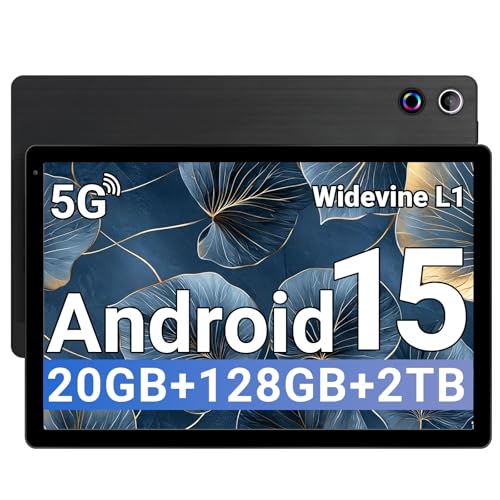 ZOFYWNAS Tablet, Android 15 Tablet 10 Inch, 20GB+128GB+1TB TF, 8-Core HD Display, 5000mAh Battery,Dual Camera, Face ID, Slim Lightweight,Black