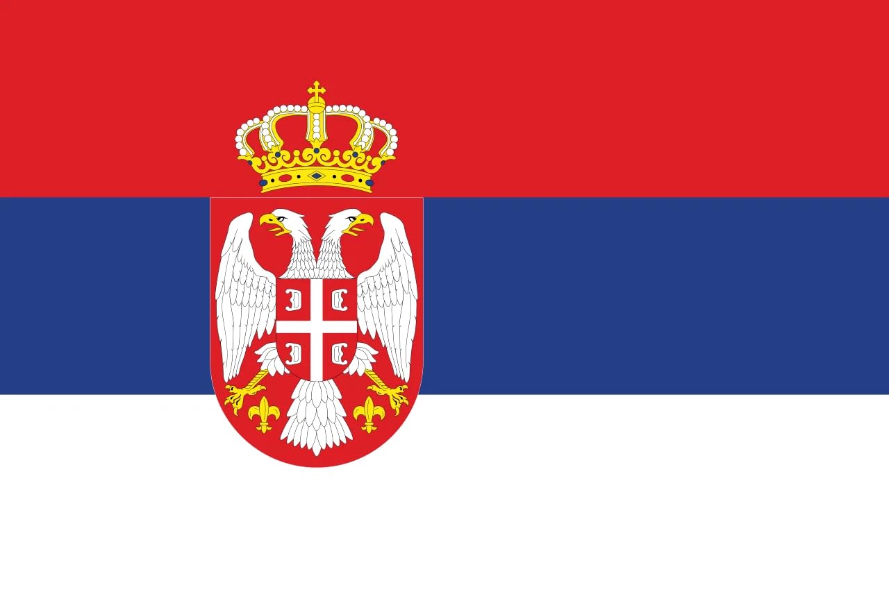 World Cup 2026 Flag - Official National Flag 5ft X 3ft Large Double Sided With Brass Eyelets USA Canada Mexico (Serbia) — image 1