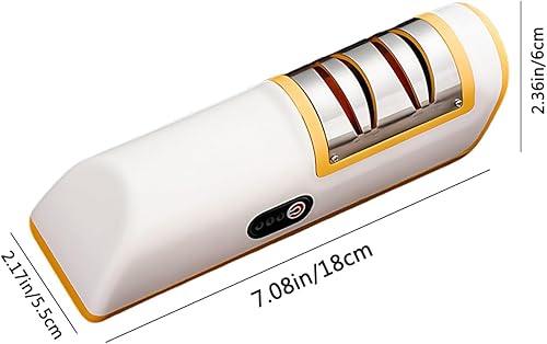 Miniatura 7 de Afilador de cuchillos eléctrico de cocina, afilador de cuchillos de 2 etapas y pulido, herramienta de afilado, afilador de cuchillos, afilador de