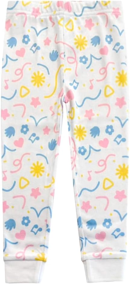Ms. Rachel 2 Piece Pajama Set - Toddler Girls Boys PJ Set, Short Sleeve Shirt & Pants - Kids Sleepwear Set - Official License