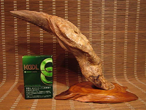 Amazon.co.jp: 屋久杉工芸品 自然木 置物 台付き 和風 一点物