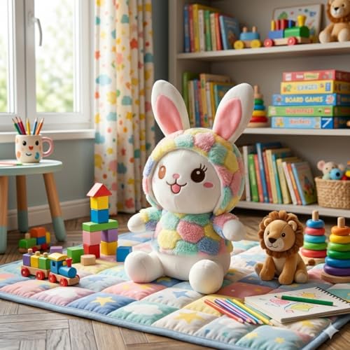 Image of Cionum Soft Plush Toy for Kids - Cute Stuffed Animal Soft Toy - Soft Cuddly Toy for Baby Boys & Girls, Return Gift & Room Decor Rabbit 22cm