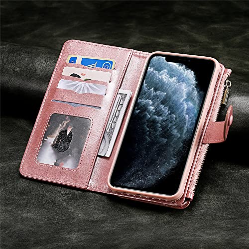 Étui cuir avec fentes cartes iPhone 12 Pro magnétique