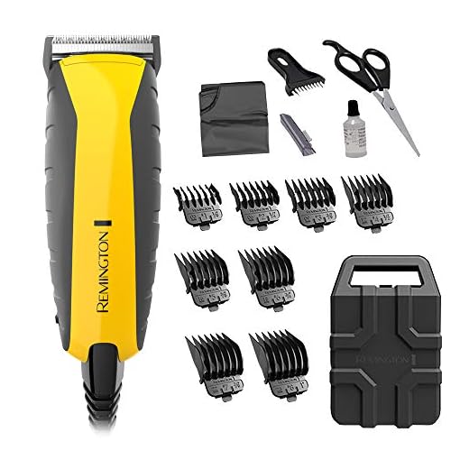 Remington HC5850 Virtually Indestructible Haircut Kit & Beard Trimmer, Hair Clippers for Men (15 pieces), Colors Vary