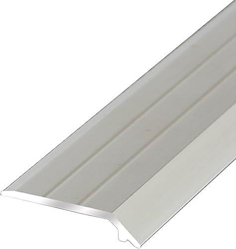 Tiras de transición de umbral de aleación de aluminio con ranura, tira divisora de suelo de tablones desiguales, borde de unión de barra de madera a