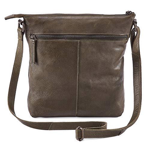 Image of Crossbody Bags for Women Genuine Leather Purse Handmade Vintage Shoulder Bag Crossover Pocketbook Adjustable Strap | Handmade