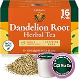Gya Tea Co Dandelion Leaf and Root Herbal Tea Pod (16 ct) - Decaf Earthy Tea Rich Nutrients for Digestive Health & Nourish