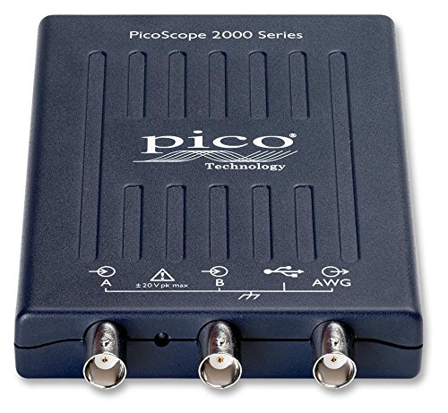 Peso del prodotto: 608 (GR) Pico Technology PicoScope 2204A - Oscilloscopio PC a 2 canali con FG/AWG, 10 MHz, con sonde incluse