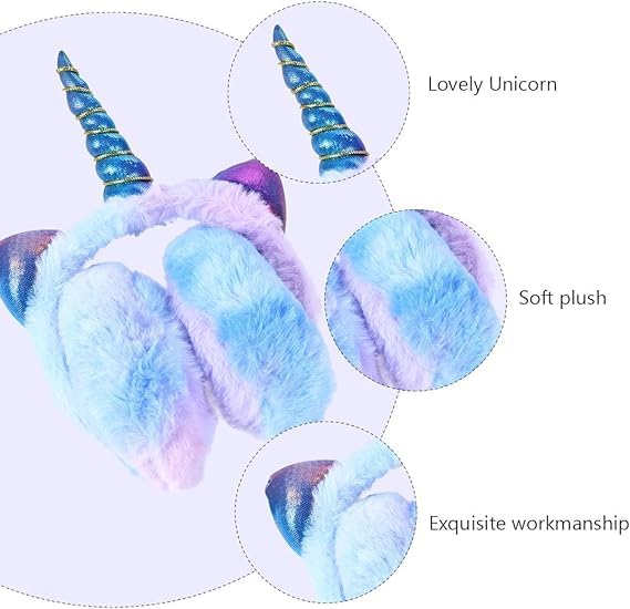 Handcuffs Ear Muff Winter Cute Cat Kitten Ear Warmer Earmuffs Faux Fur Plush Ear Cover For Girls Women 2